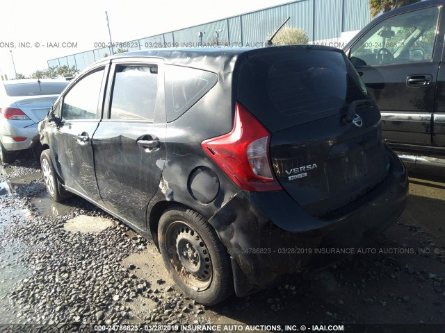 3N1CE2CP9EL403250 - 2014 NISSAN VERSA NOTE S/S PLUS/SV/SL BLACK photo 3