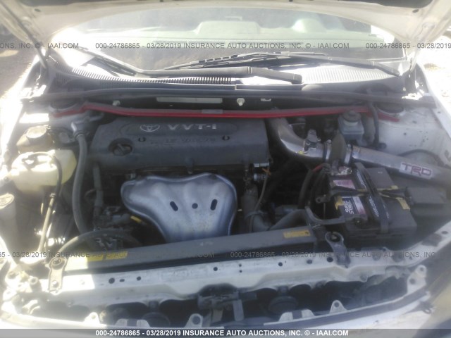 JTKDE167080249092 - 2008 TOYOTA SCION TC WHITE photo 10