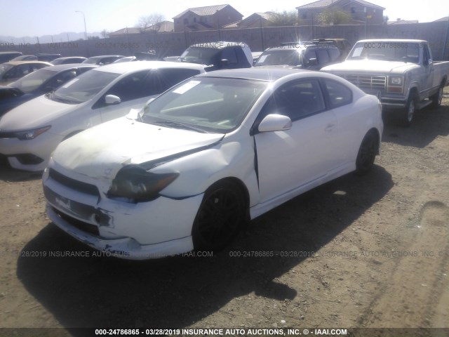 JTKDE167080249092 - 2008 TOYOTA SCION TC WHITE photo 2