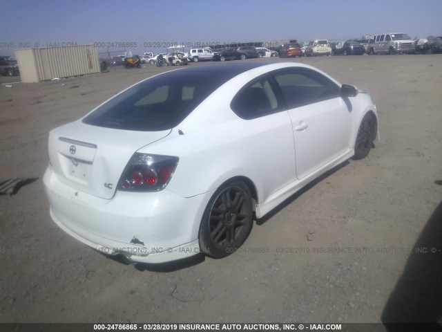 JTKDE167080249092 - 2008 TOYOTA SCION TC WHITE photo 4