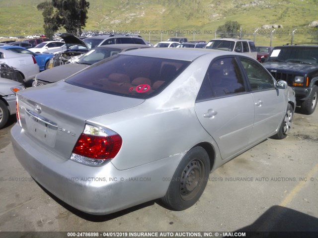 4T1BE32K56U734821 - 2006 TOYOTA CAMRY LE/XLE/SE SILVER photo 4