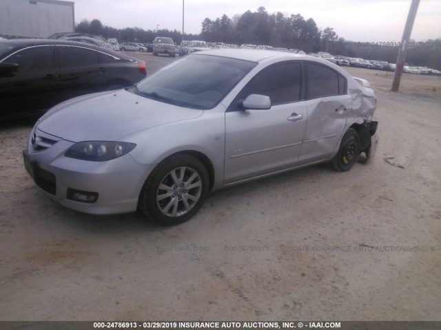 JM1BK323071669501 - 2007 MAZDA 3 S SILVER photo 2