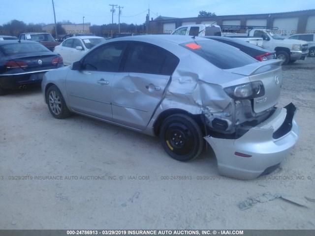 JM1BK323071669501 - 2007 MAZDA 3 S SILVER photo 3