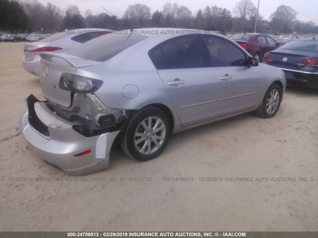 JM1BK323071669501 - 2007 MAZDA 3 S SILVER photo 4