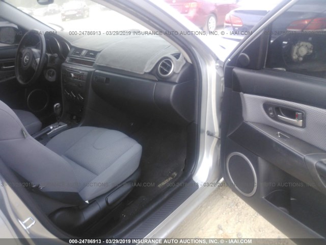 JM1BK323071669501 - 2007 MAZDA 3 S SILVER photo 5