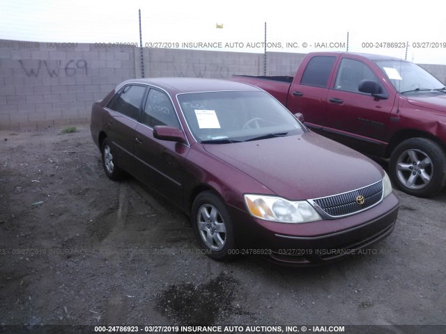 4T1BF28B72U201152 - 2002 TOYOTA AVALON XL/XLS MAROON photo 1