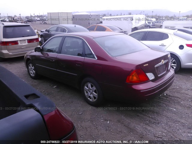 4T1BF28B72U201152 - 2002 TOYOTA AVALON XL/XLS MAROON photo 3