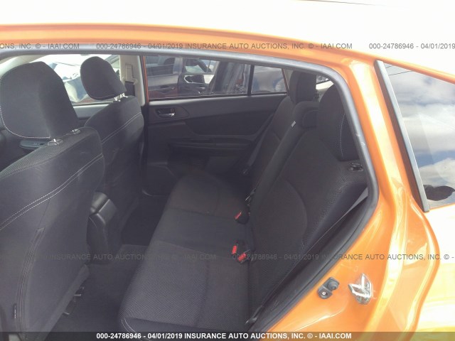 JF2GPACC9E8305397 - 2014 SUBARU XV CROSSTREK 2.0 PREMIUM ORANGE photo 8