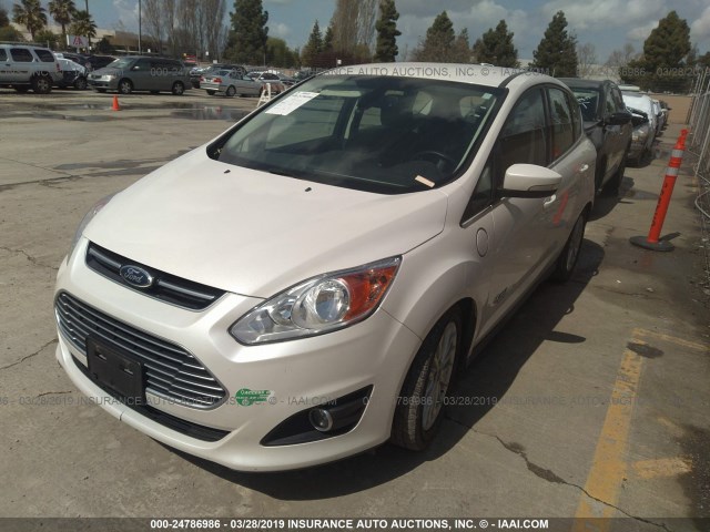 1FADP5CU2FL104317 - 2015 FORD C-MAX PREMIUM SEL WHITE photo 2