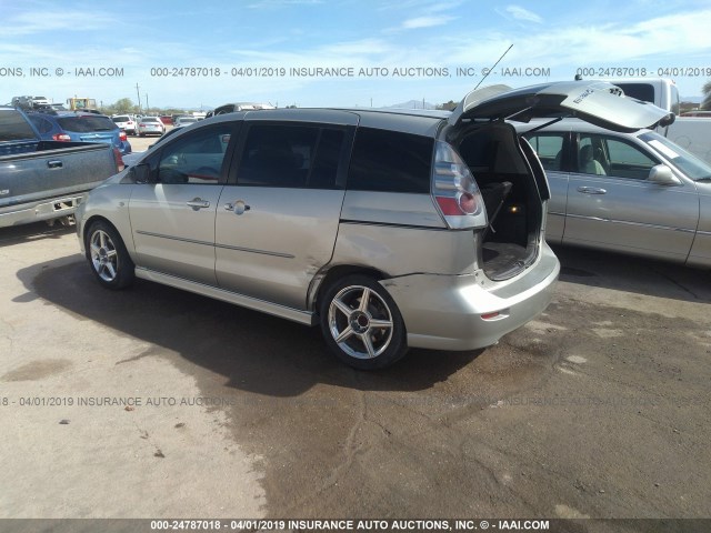 JM1CR29L260115591 - 2006 MAZDA 5 SILVER photo 3