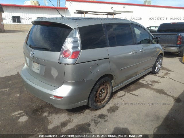 JM1CR29L260115591 - 2006 MAZDA 5 SILVER photo 4