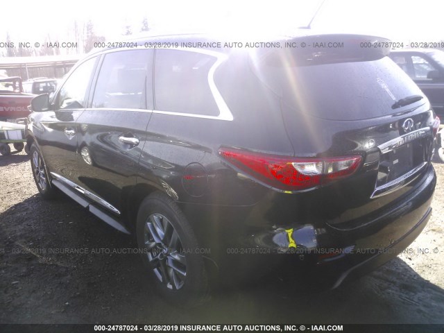 5N1AL0MM5DC328913 - 2013 INFINITI JX35 BLACK photo 3