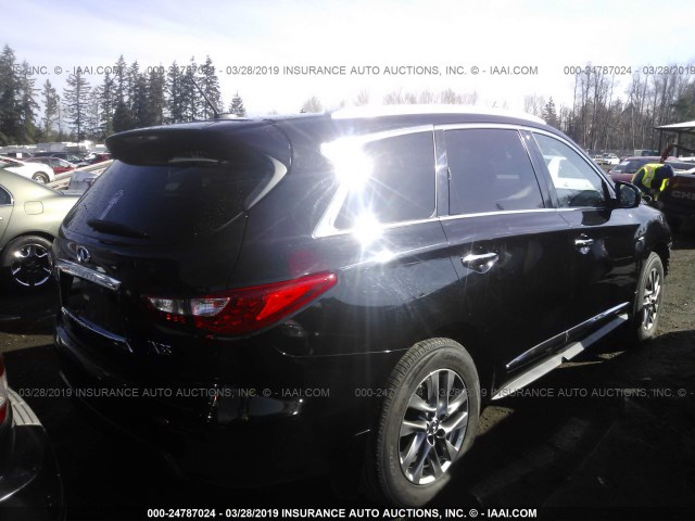 5N1AL0MM5DC328913 - 2013 INFINITI JX35 BLACK photo 4