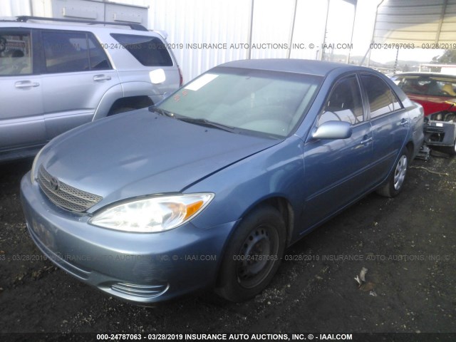 4T1BE30K64U849704 - 2004 TOYOTA CAMRY LE/XLE/SE BLUE photo 2