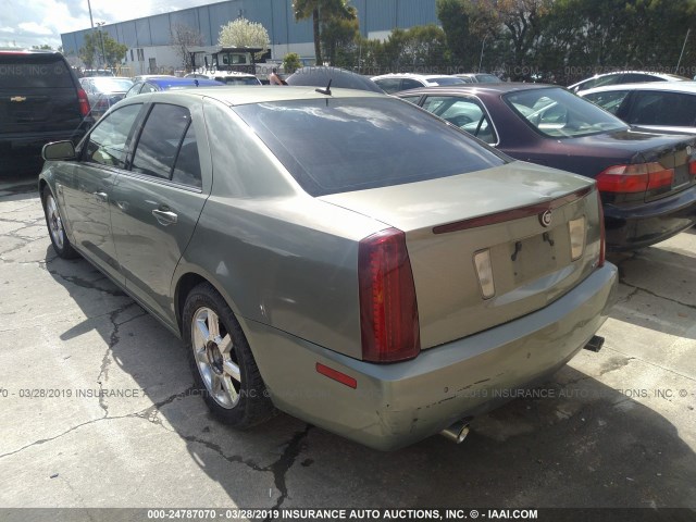 1G6DW677050222862 - 2005 CADILLAC STS GREEN photo 3