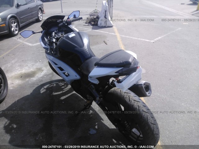 JKAEX8A1XEA007007 - 2014 KAWASAKI EX300 A WHITE photo 3