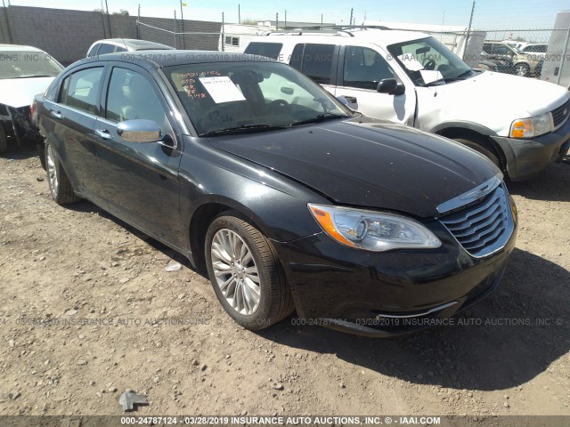 1C3BC2FG3BN519148 - 2011 CHRYSLER 200 LIMITED BLACK photo 1