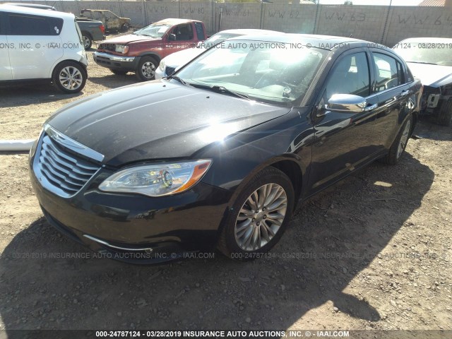 1C3BC2FG3BN519148 - 2011 CHRYSLER 200 LIMITED BLACK photo 2