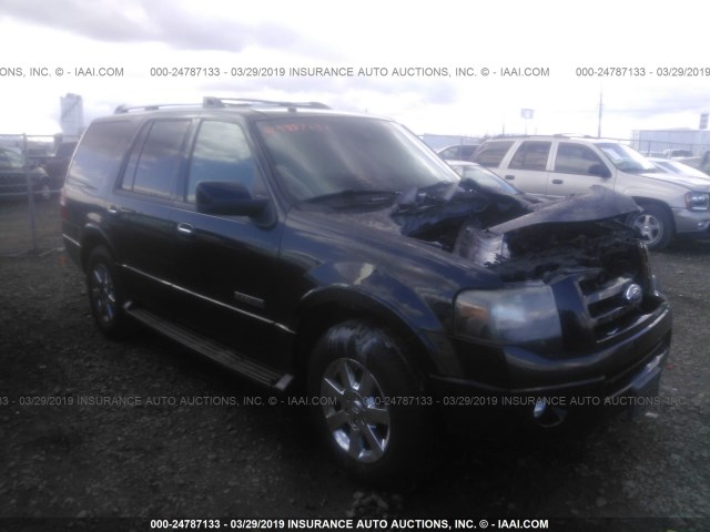 1FMFU20527LA54314 - 2007 FORD EXPEDITION LIMITED BLACK photo 1