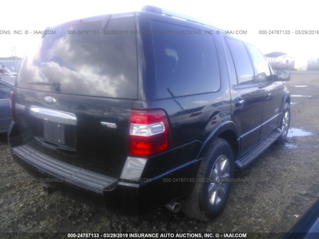 1FMFU20527LA54314 - 2007 FORD EXPEDITION LIMITED BLACK photo 4