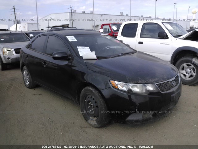 KNAFU4A23C5623607 - 2012 KIA FORTE EX BLACK photo 1