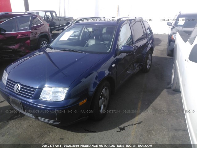 WVWSR61JX4W101381 - 2004 VOLKSWAGEN JETTA GLS TDI Dark Blue photo 2