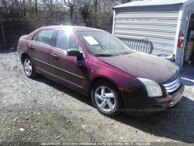 3FAHP06Z57R191273 - 2007 FORD FUSION S MAROON photo 1