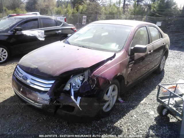 3FAHP06Z57R191273 - 2007 FORD FUSION S MAROON photo 2