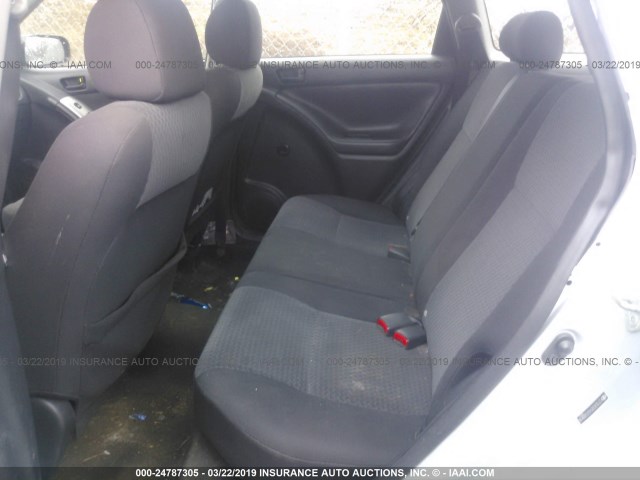 2T1LR32E45C500818 - 2005 TOYOTA COROLLA MATRIX XR SILVER photo 8