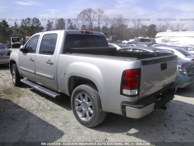 2GTEK638781257502 - 2008 GMC NEW SIERRA K1500 DENALI SILVER photo 3