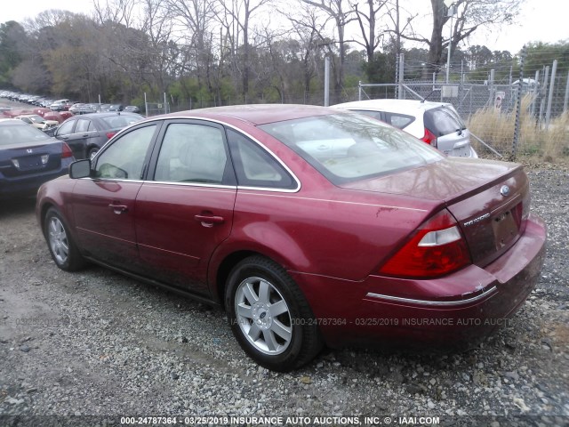 1FAFP23106G124913 - 2006 FORD FIVE HUNDRED SE RED photo 3