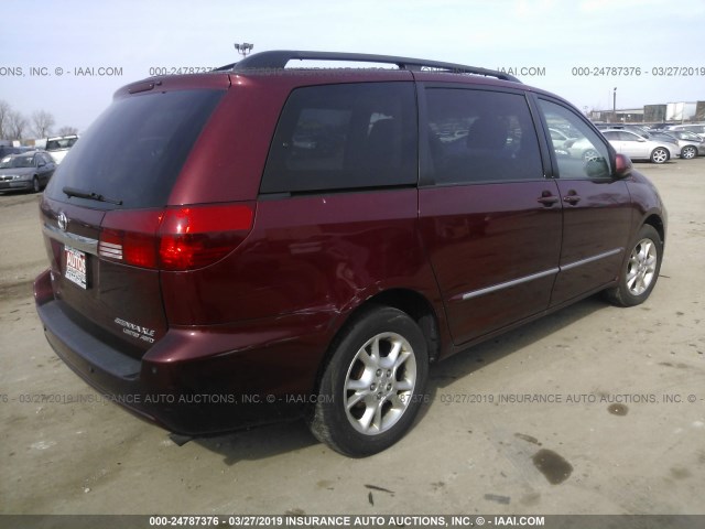 5TDBA22CX4S023247 - 2004 TOYOTA SIENNA XLE/XLE LIMITED RED photo 4