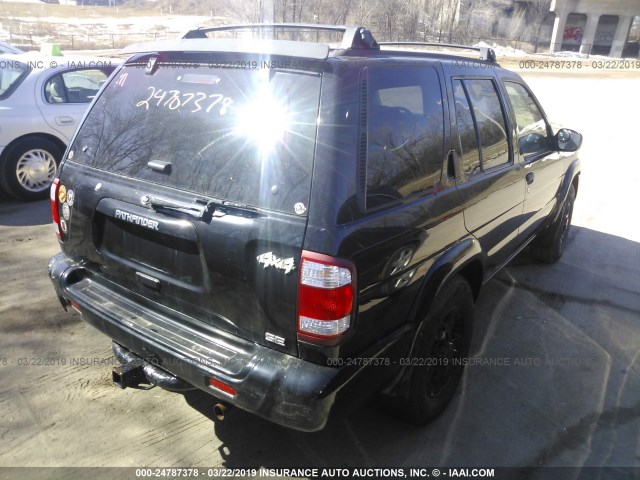 JN8AR07Y5YW426611 - 2000 NISSAN PATHFINDER LE/SE/XE BLACK photo 4