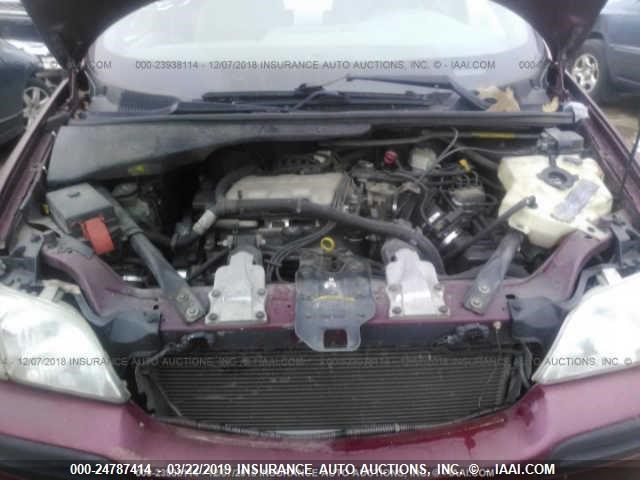 1GNDV33EX5D120908 - 2005 CHEVROLET VENTURE LT MAROON photo 10