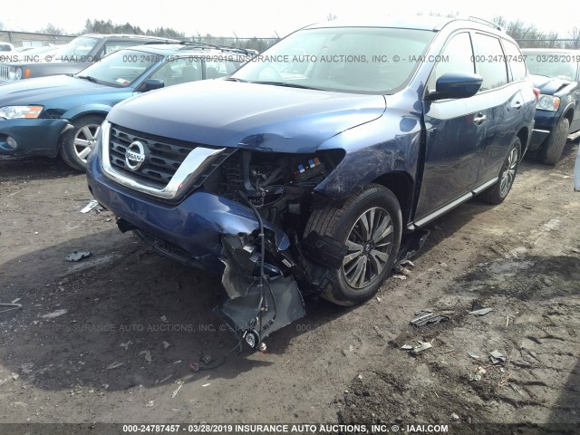 5N1DR2MM6KC581422 - 2019 NISSAN PATHFINDER S/SL/SV/PLATINUM 蓝色 照片 2