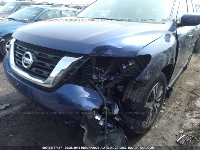 5N1DR2MM6KC581422 - 2019 NISSAN PATHFINDER S/SL/SV/PLATINUM 蓝色 照片 6