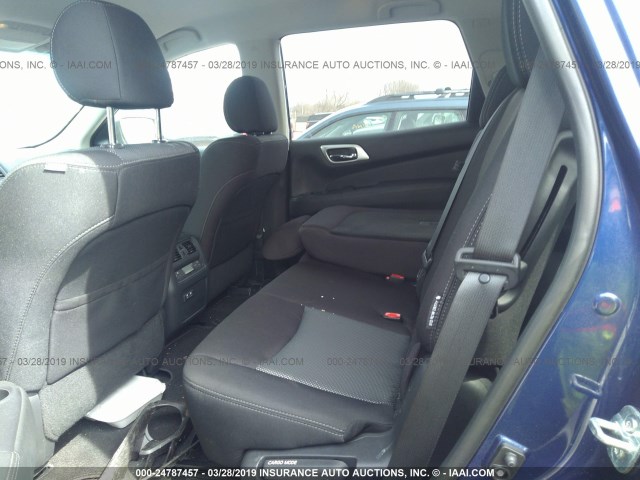 5N1DR2MM6KC581422 - 2019 NISSAN PATHFINDER S/SL/SV/PLATINUM 蓝色 照片 8