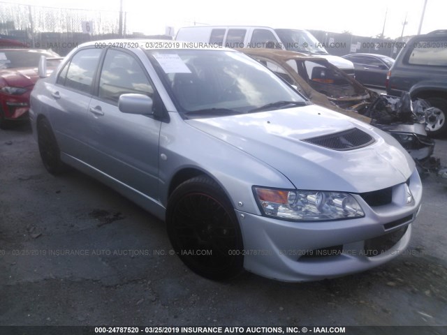 JA3AH86DX5U051607 - 2005 MITSUBISHI LANCER EVOLUTION SILVER photo 1