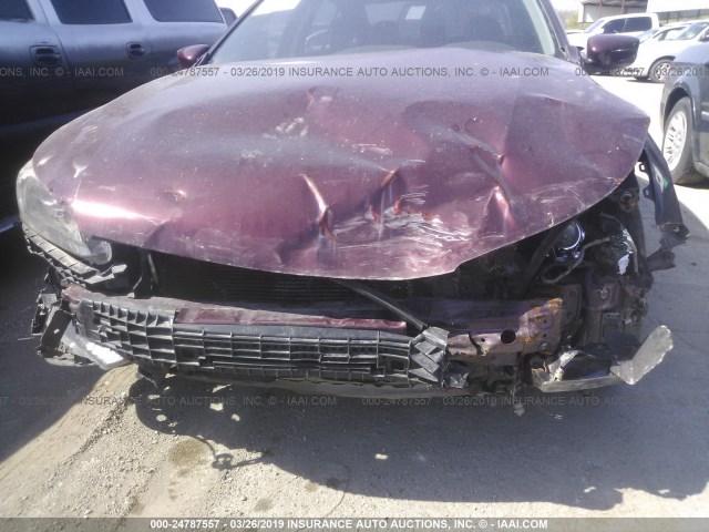 1HGCR2F52FA098485 - 2015 HONDA ACCORD MAROON photo 6