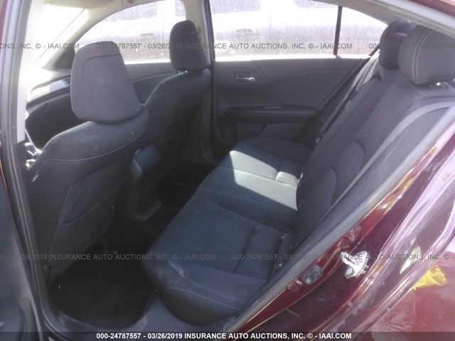 1HGCR2F52FA098485 - 2015 HONDA ACCORD MAROON photo 8