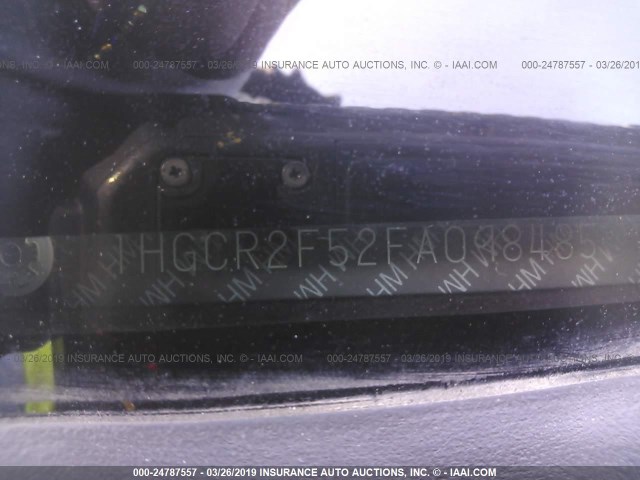 1HGCR2F52FA098485 - 2015 HONDA ACCORD MAROON photo 9