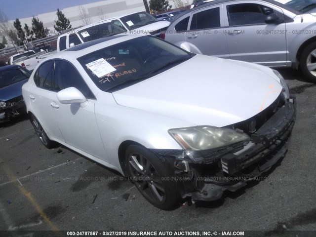 JTHBK262785071586 - 2008 LEXUS IS 250 WHITE photo 1