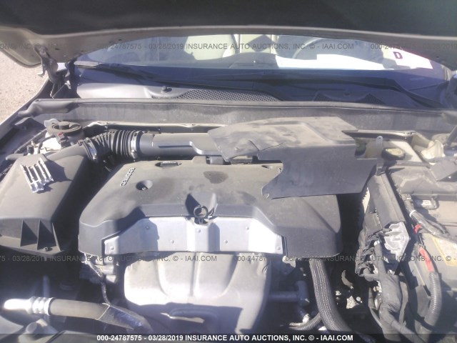 1G11C5SL5EF106621 - 2014 CHEVROLET MALIBU 1LT ვერცხლისფერი ფოტო 10