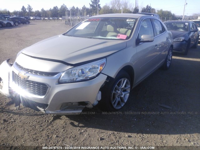 1G11C5SL5EF106621 - 2014 CHEVROLET MALIBU 1LT ვერცხლისფერი ფოტო 2