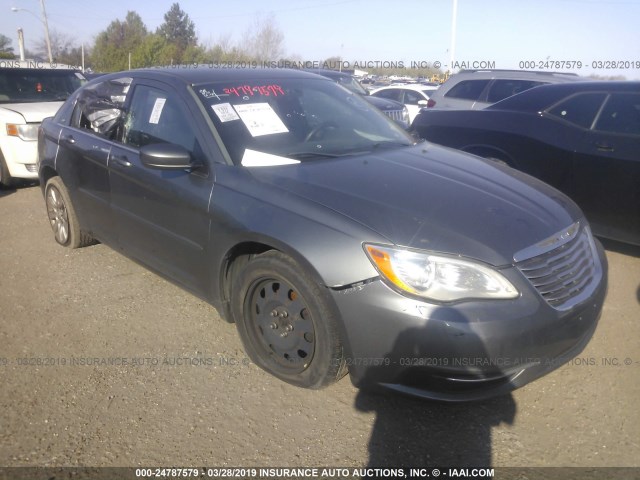 1C3CCBAB8CN317732 - 2012 CHRYSLER 200 LX GRAY photo 1