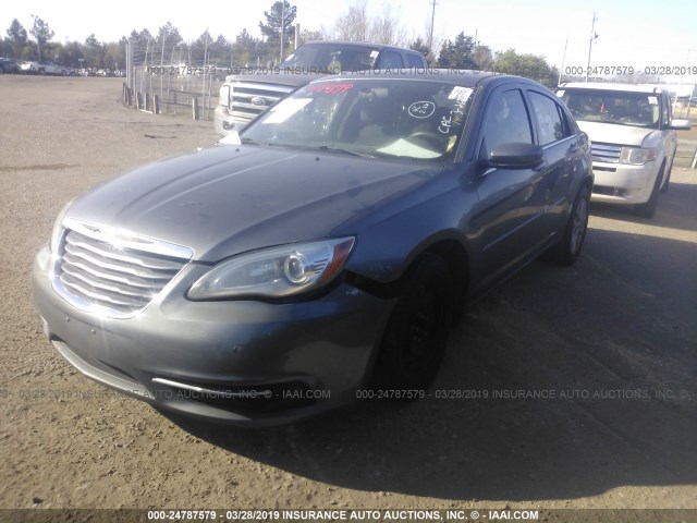 1C3CCBAB8CN317732 - 2012 CHRYSLER 200 LX GRAY photo 2