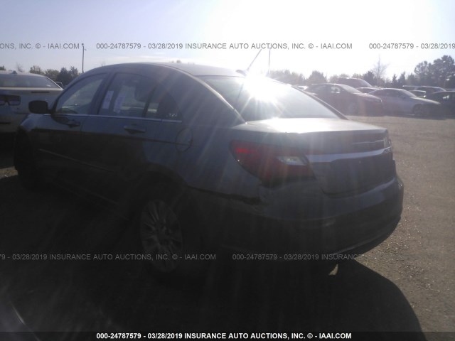 1C3CCBAB8CN317732 - 2012 CHRYSLER 200 LX GRAY photo 3