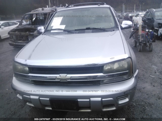 1GNDT13S152167403 - 2005 CHEVROLET TRAILBLAZER LS/LT SILVER photo 6