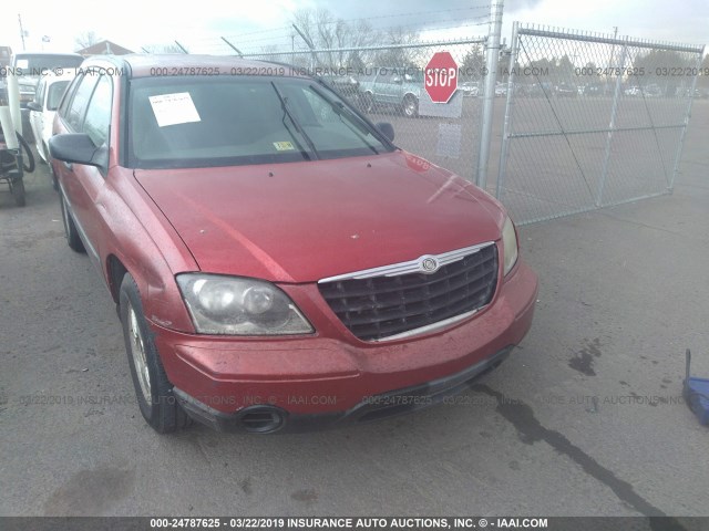 2C8GF48455R495237 - 2005 CHRYSLER PACIFICA RED photo 6