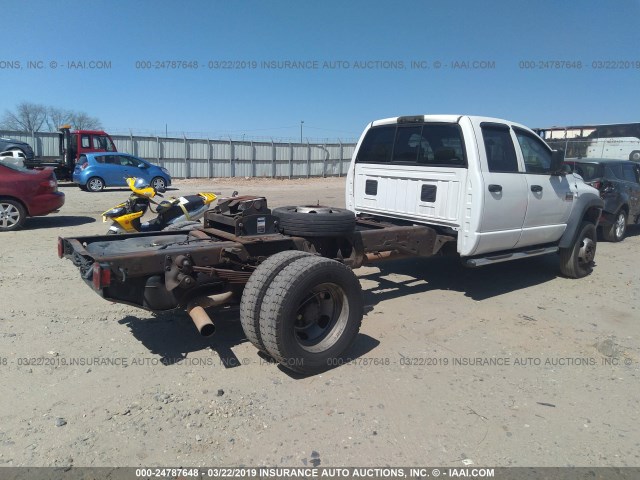 3D6WC78A38G238983 - 2008 DODGE RAM 5500 ST/SLT/LARAMIE WHITE photo 4